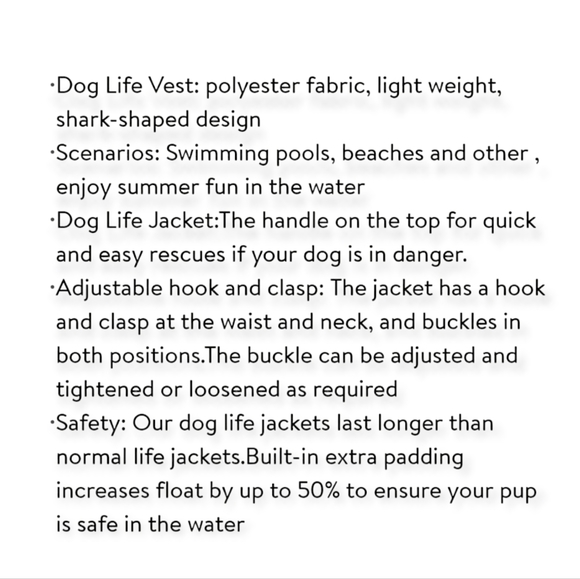 🎉HP🎉NEW Ripstop Dog Life Jacket - Picture 8 of 14